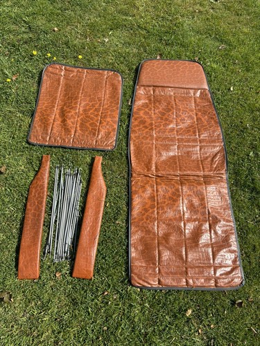 Vintage faux brown leatherdeck - faux,