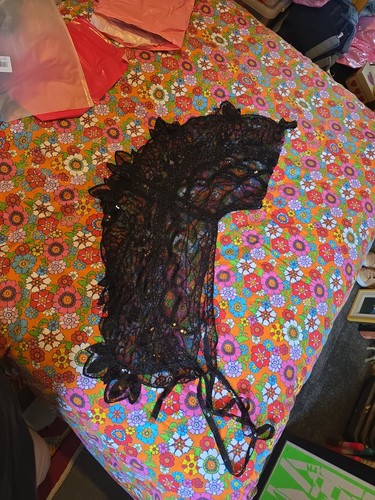 Beaded sequined cape shoulder - beaded,