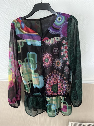 Quirky sheer desigual blouse - desigual,