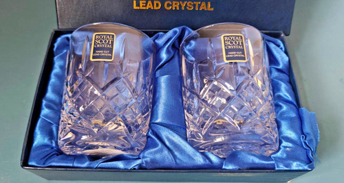 Pair royal scot crystal london - pair,