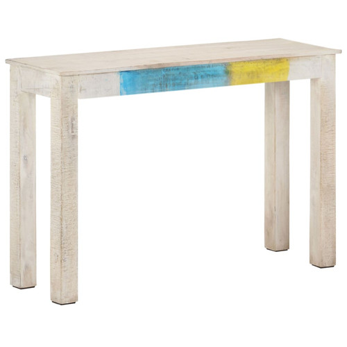 Console table whitewash rough - table,