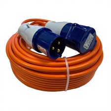 10M-50M Heavy Duty Hook Up Caravan Cable Camping 16 Amp Mains Extension New