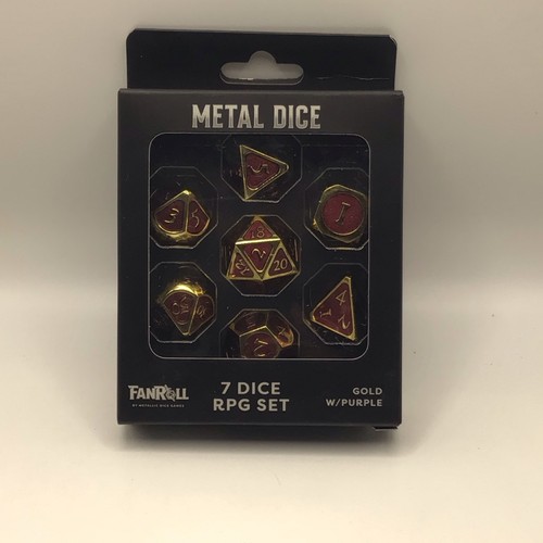 Fanroll metallic dice gold - dice,