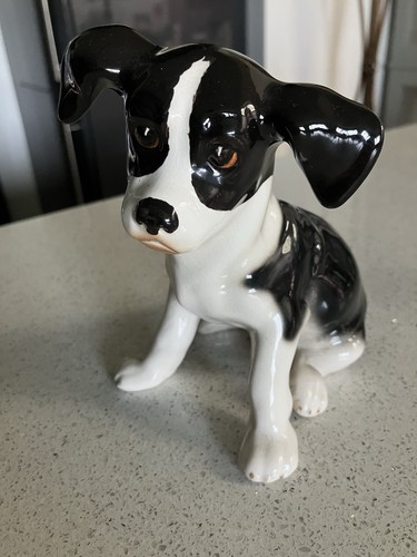 Sylvac black white spaniel - sylvac,