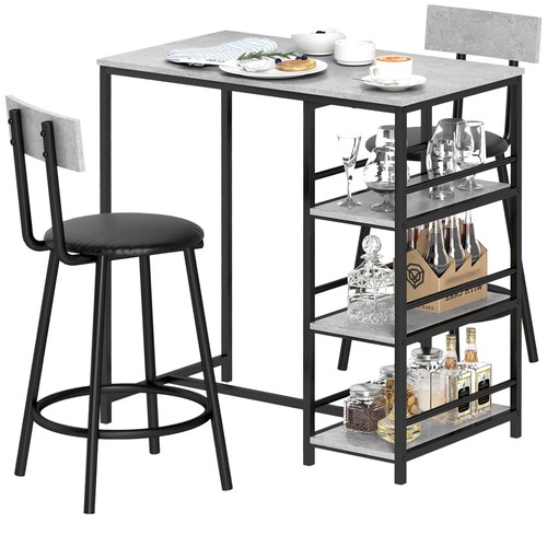 Homcom piece breakfast bar - homcom,