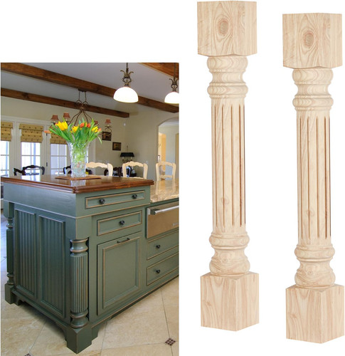 Wooden kitchen island - wooden,