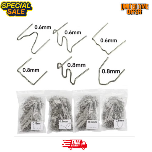 Plastic repair welding nails - plastic,