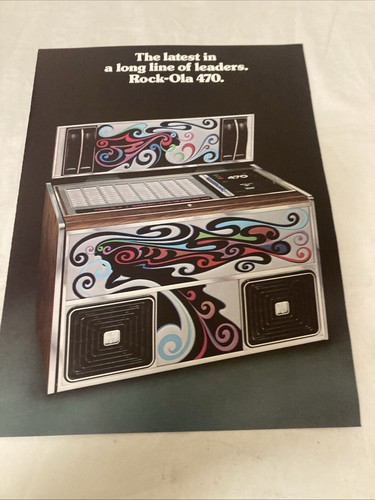 Rock ola 470 juke box - 470., advert