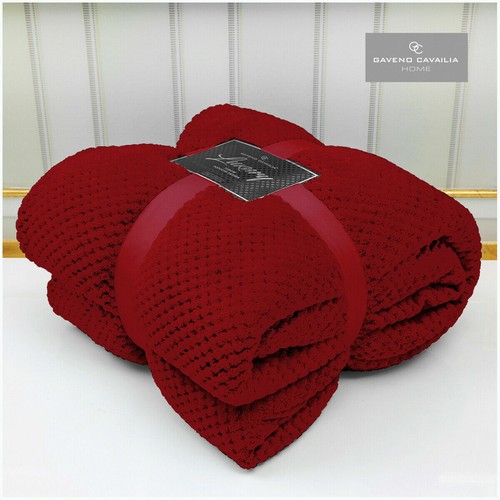 Popcorn waffle blanket fleece - popcorn,