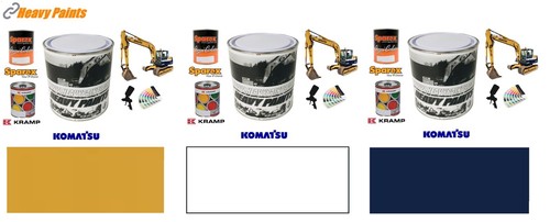 Komatsu yellow blue white - yellow, &