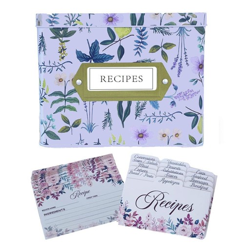 Botanicals floral tin recipe - tin,