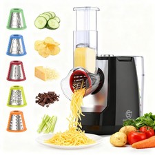 SUPERLEX 5 in 1 Electric Cheese Grater Grater Vegetable Shredder Salad Maker
