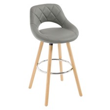 Bar Stools Faux Leather/Linen