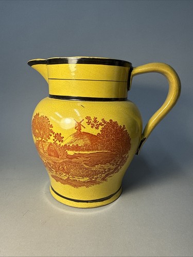 Staffordshire canary pitcher - staffordshire,