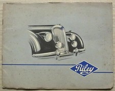 RILEY 1 ½ & 2 ½ LITRE Sales Brochure Jul 1949 Saloon DROPHEAD COUPE Roadster