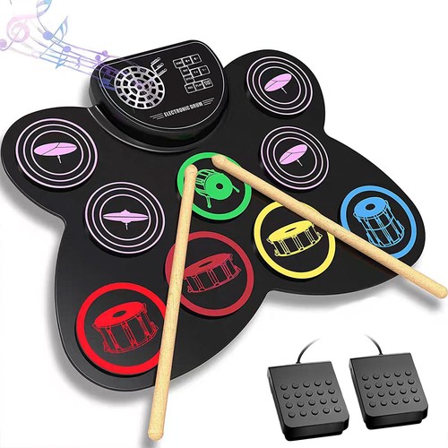 Electronic drum set with - set,