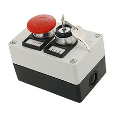 660V 10A Key Locking Rotary Switch On/Off ELECTRIC CIRCUIT Momentary Push Button