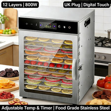 12 Tray Food Dehydrator 800W