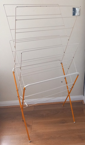 Vintage clothes airer metal - vintage,