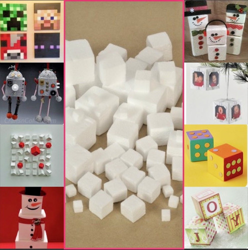 2cm cubes 110 - 110, styrofoam