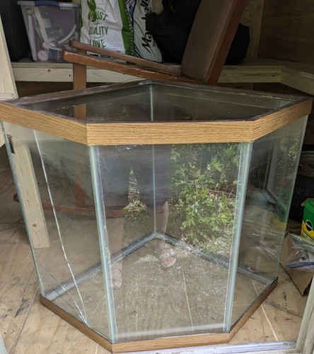 Hexagon glass aquarium tank - aquarium,