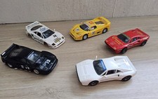 SCALEXTRIC SLOT CARS, WHITE & RED FERRARI GTO & F40, 50 , MADE IN SPAIN, SCX ETC