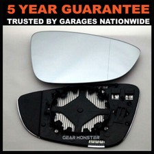 For VW Scirocco 2008-2017 wing mirror glass Right Driver side Heated 24H Delivey