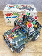 Vintage Wild Willy Cheng Ching Battery Operated Jeep Retro 80s -fully working!