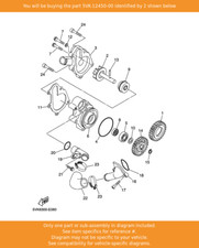 YAMAHA Impeller Shaft Assy