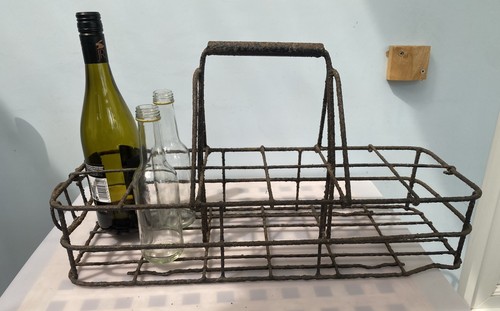 Vintage milk crate bottle - vintage,
