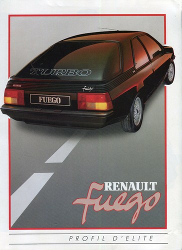 Renault fuego gts gtl turbo - renault, tl
