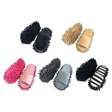 Mop Slippers Open Toe Comfortable Washable Cleaning Tool for