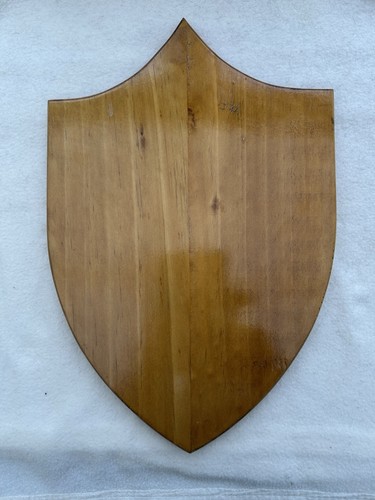 Wooden trophy shield - trophy,
