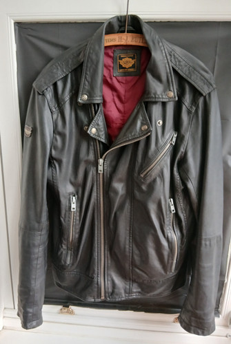 Superdry leather biker jacket