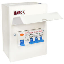 Mini Metal Garage Consumer Unit  63A RCD & 6A, 16A + 32A MCB Amendment 3   