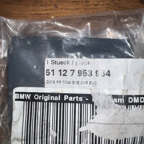 Bmw tow eye cover genuine - eye,
