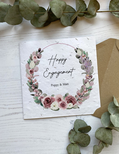 Personalised engagement card - card,