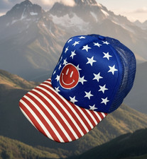 Smiley Face Patriotic USA