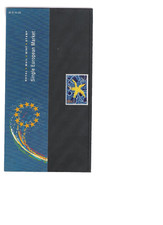 1992 ROYAL MAIL PRESENTATION PACK SINGLE EUROPEAN  MARKET MINT DECIMAL STAMPS