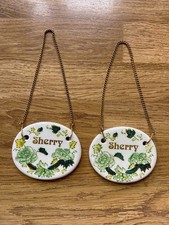 1 x Mason's Ironstone CHARTREUSE SHERRY DECANTER LABEL - Only Been on Display