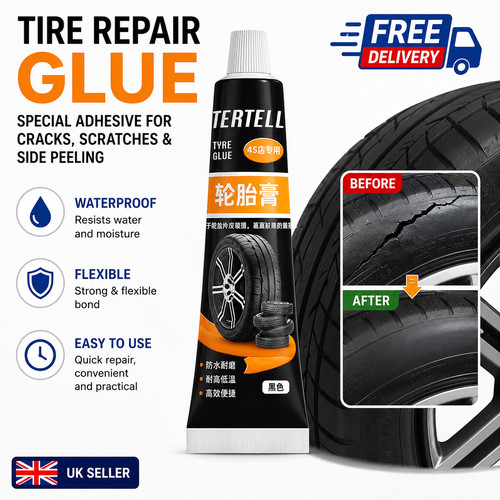 Black tire repair glue liquid - repair,