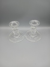 Pair Of Cut Glass Candlestick