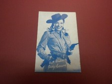 JUDY CANOVA -TV/MOVIE WESTERN penny arcade vending machine card 1940's USA