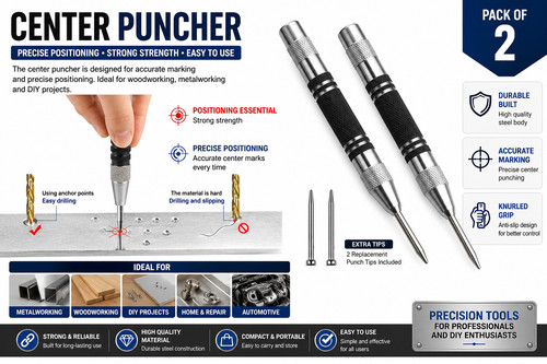 2pcs automatic centre punch - 2pcs,