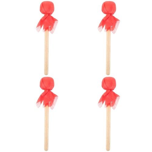 4pcs wooden handle percussion - wooden,