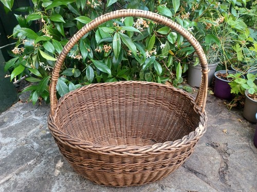 Vintage boho oval wicker - boho, 70`s