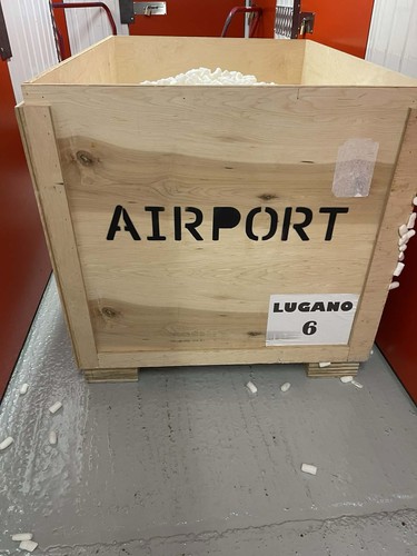 Wooden shipping crate - wooden,