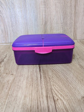 Systema School Lunch Box Large Multi Compartment Purple Tupperware Storage Bento