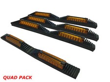 4 x ORANGE / AMBER Reflector