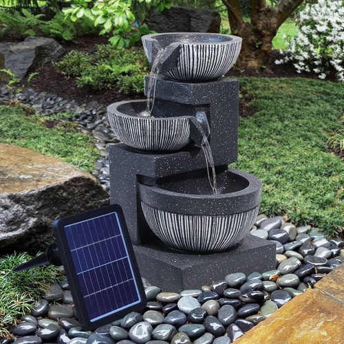 Natural slate garden water - natural,